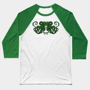 Lovecraft Green Baseball T-Shirt